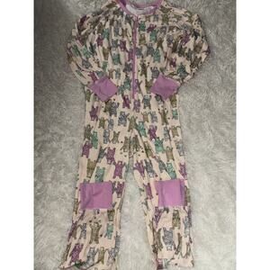 Bras N Things Women’s Sz. 12 One Piece Bear Design Pajama. Soft, Adorable, Fun